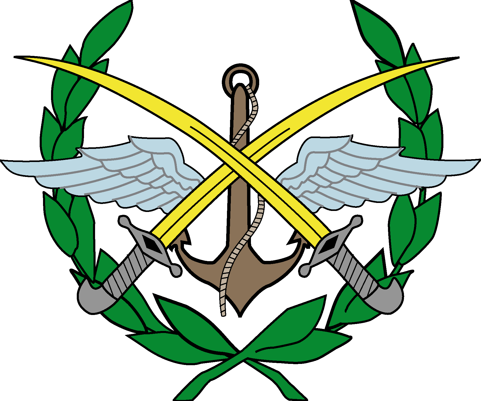 Syria Armed Forces Emblem Logo Vector Logo